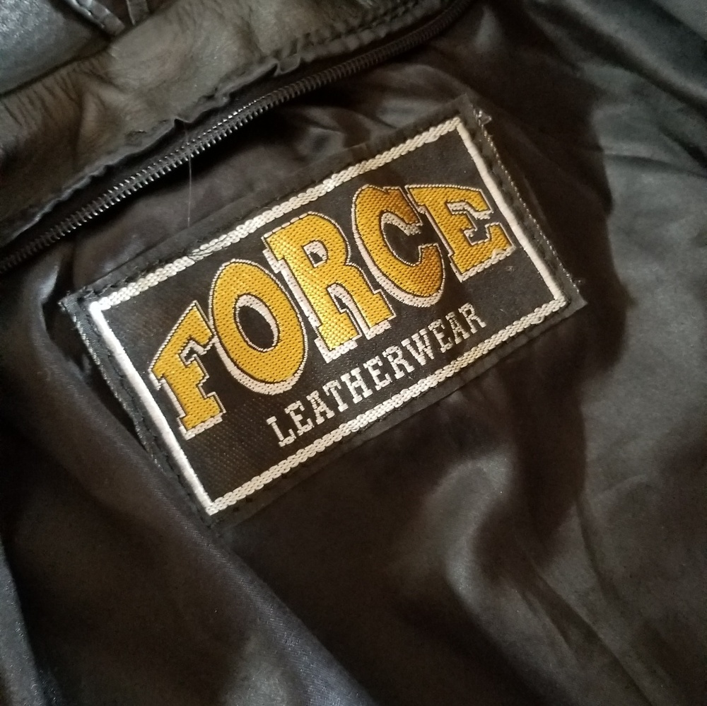 Vintage Force Leather Jacket Medium - image 3